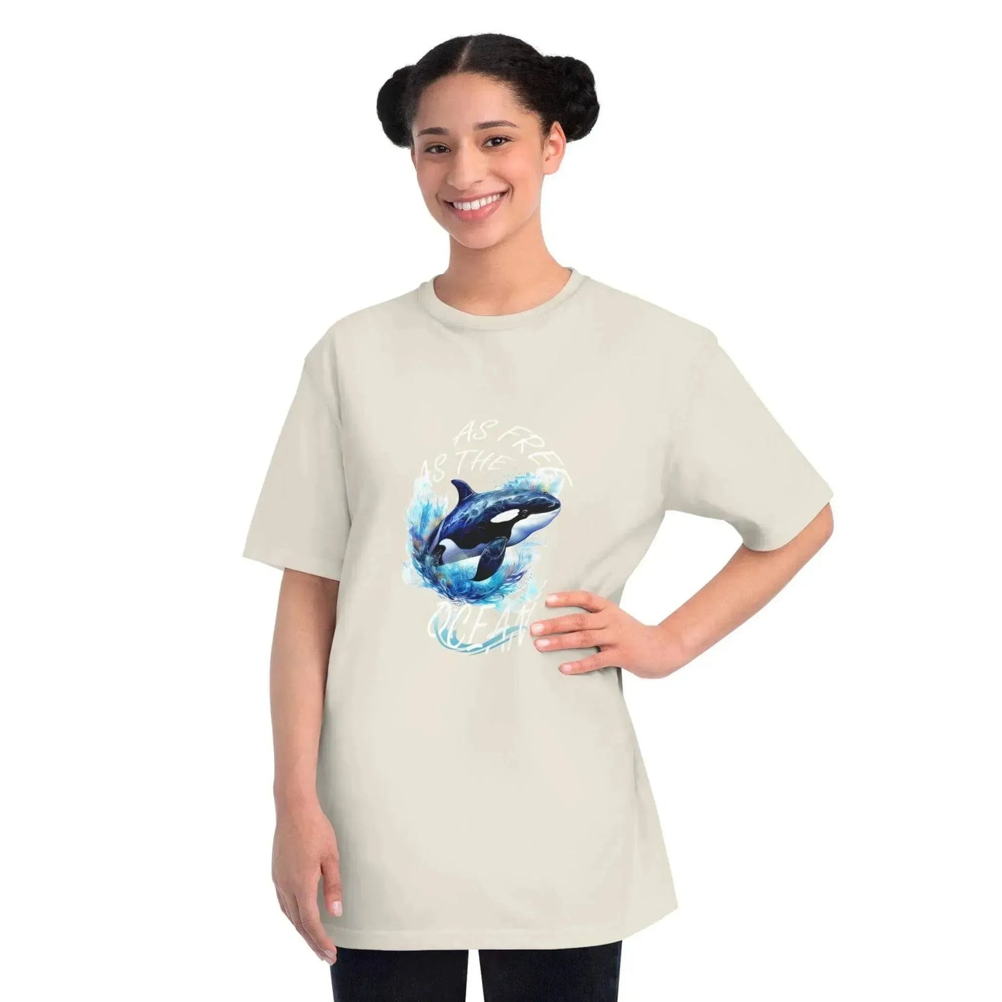 Aesthetic Ocean Dolphin Organic Unisex Classic T-Shirt - Vkamian