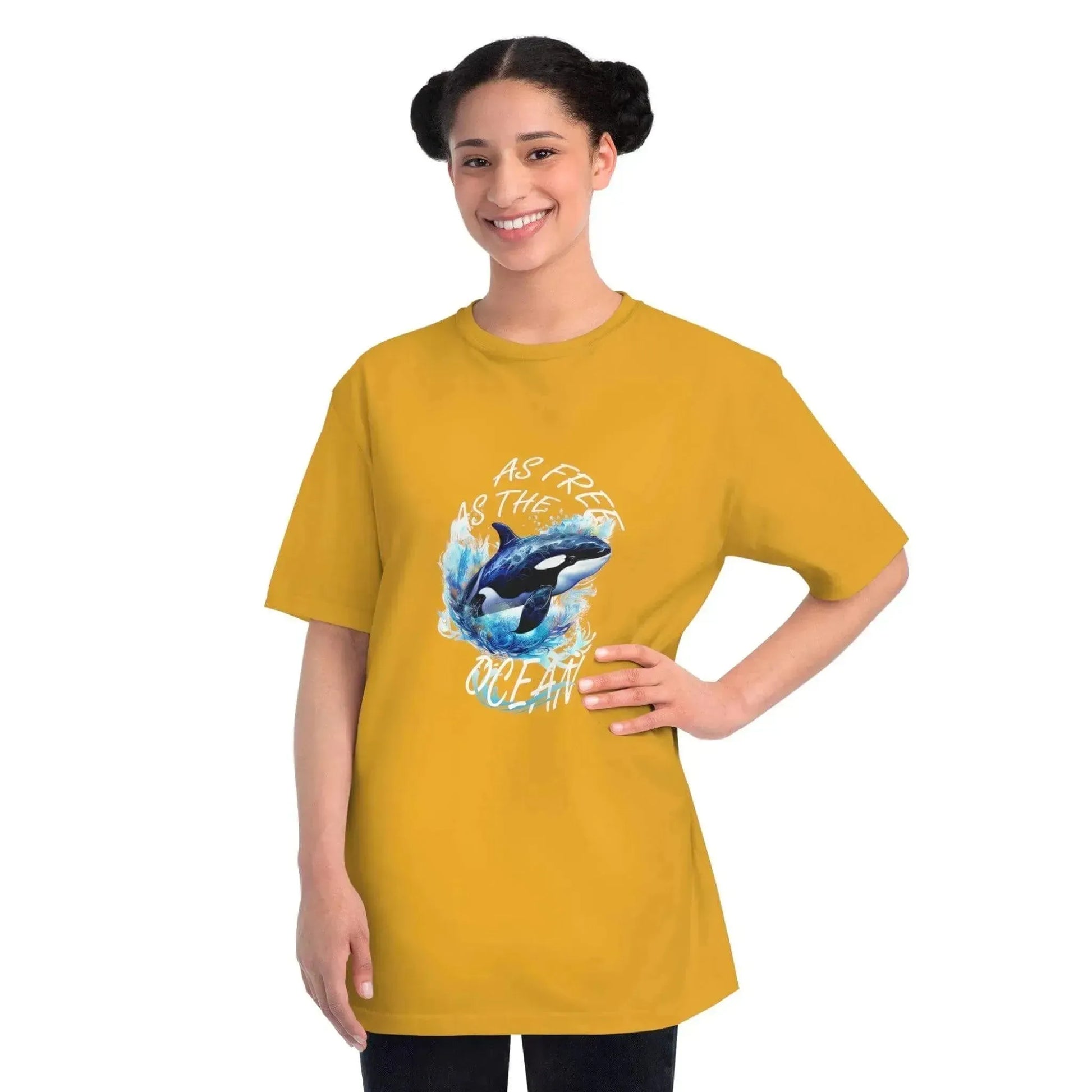 Aesthetic Ocean Dolphin Organic Unisex Classic T-Shirt - Vkamian