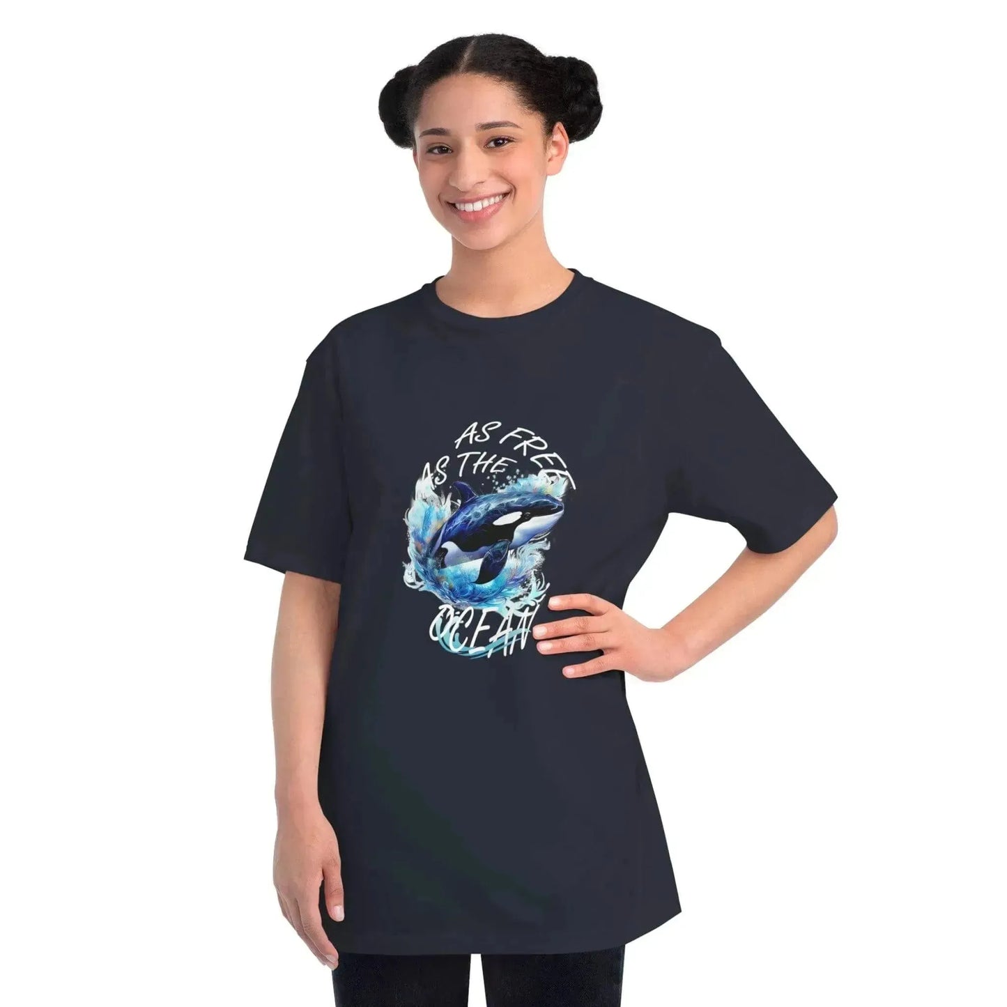 Aesthetic Ocean Dolphin Organic Unisex Classic T-Shirt - Vkamian