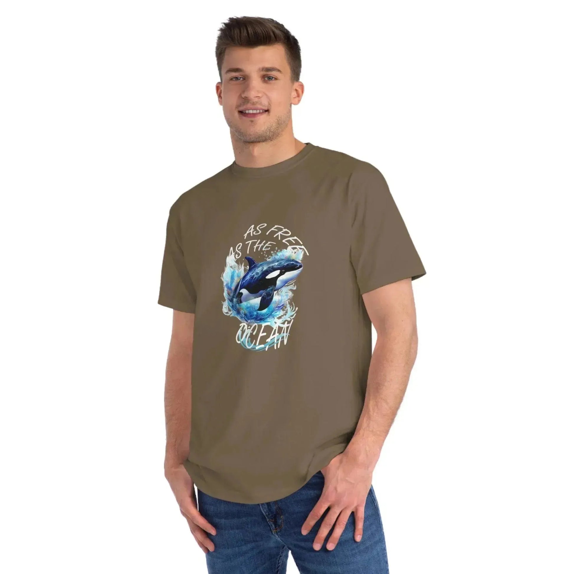 Aesthetic Ocean Dolphin Organic Unisex Classic T-Shirt - Vkamian