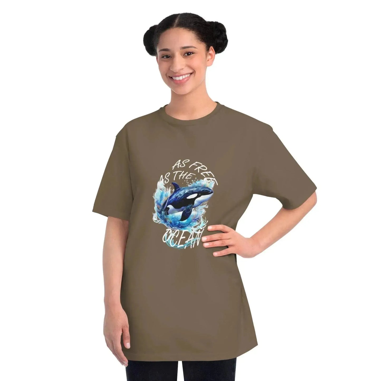 Aesthetic Ocean Dolphin Organic Unisex Classic T-Shirt - Vkamian