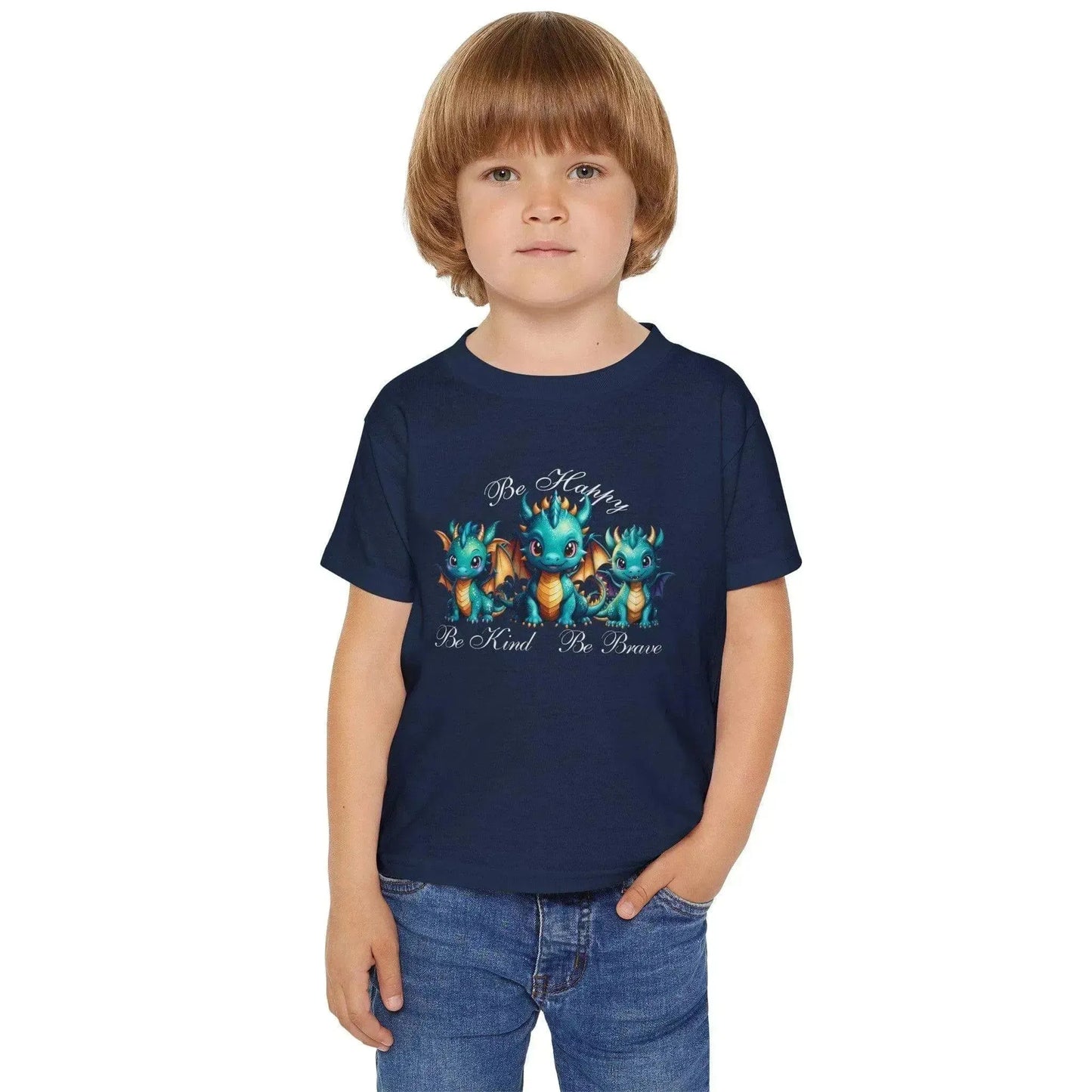 Baby Dragon Heavy Cotton Toddler T-shirt - Vkamian