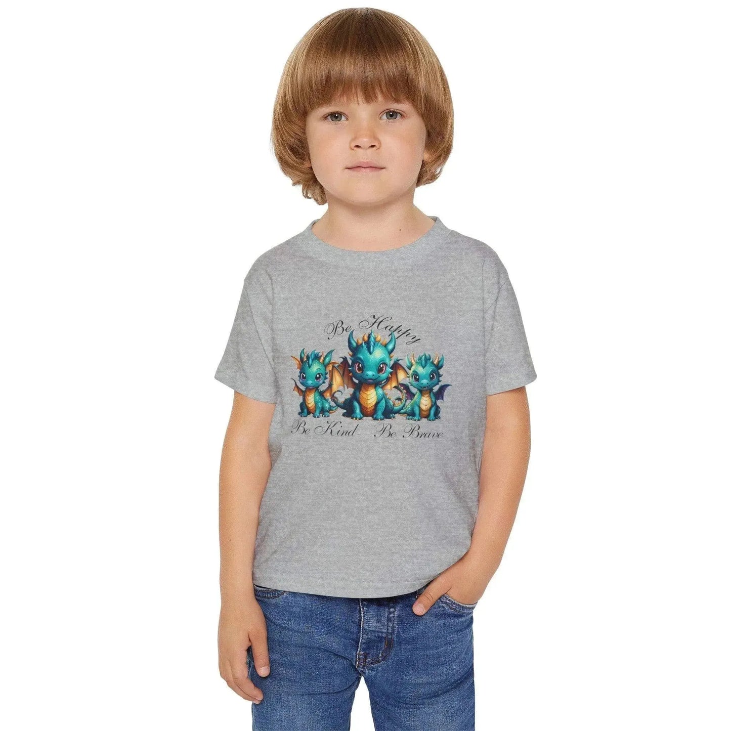 Baby Dragon Heavy Cotton Toddler T-shirt - Vkamian