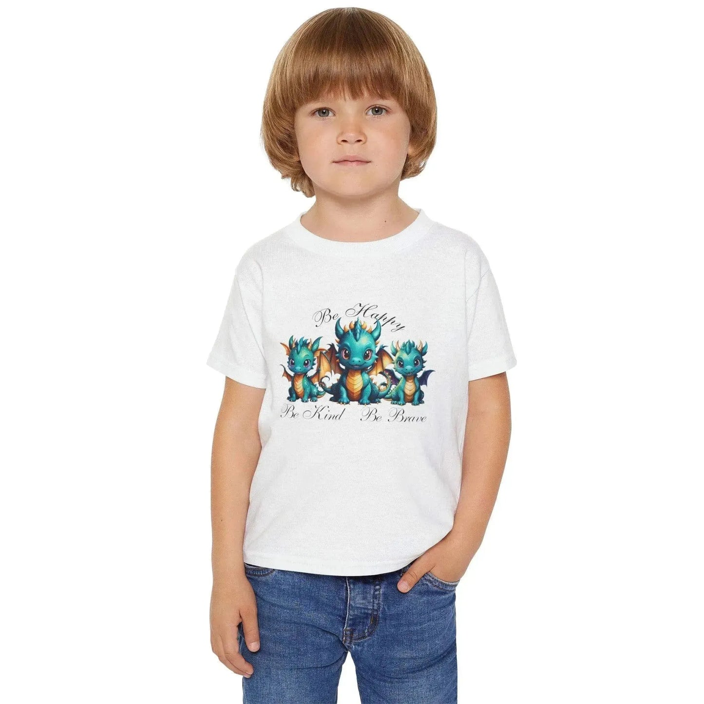 Baby Dragon Heavy Cotton Toddler T-shirt - Vkamian