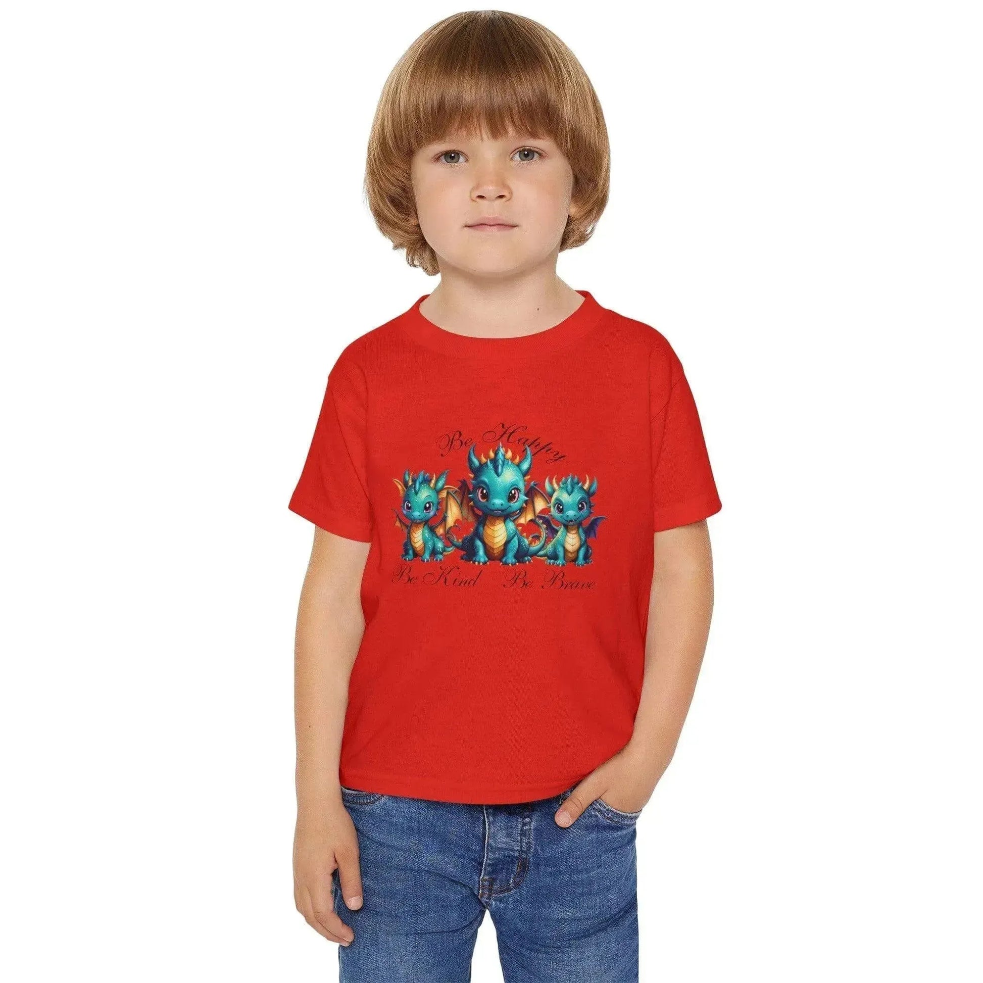 Baby Dragon Heavy Cotton Toddler T-shirt - Vkamian