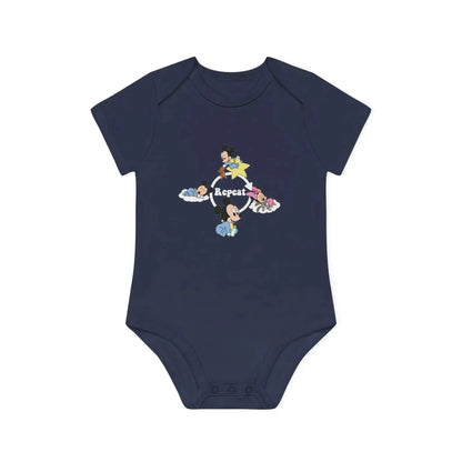 Baby Mickey Mouse Baby Organic Short Sleeve Bodysuit - Vkamian