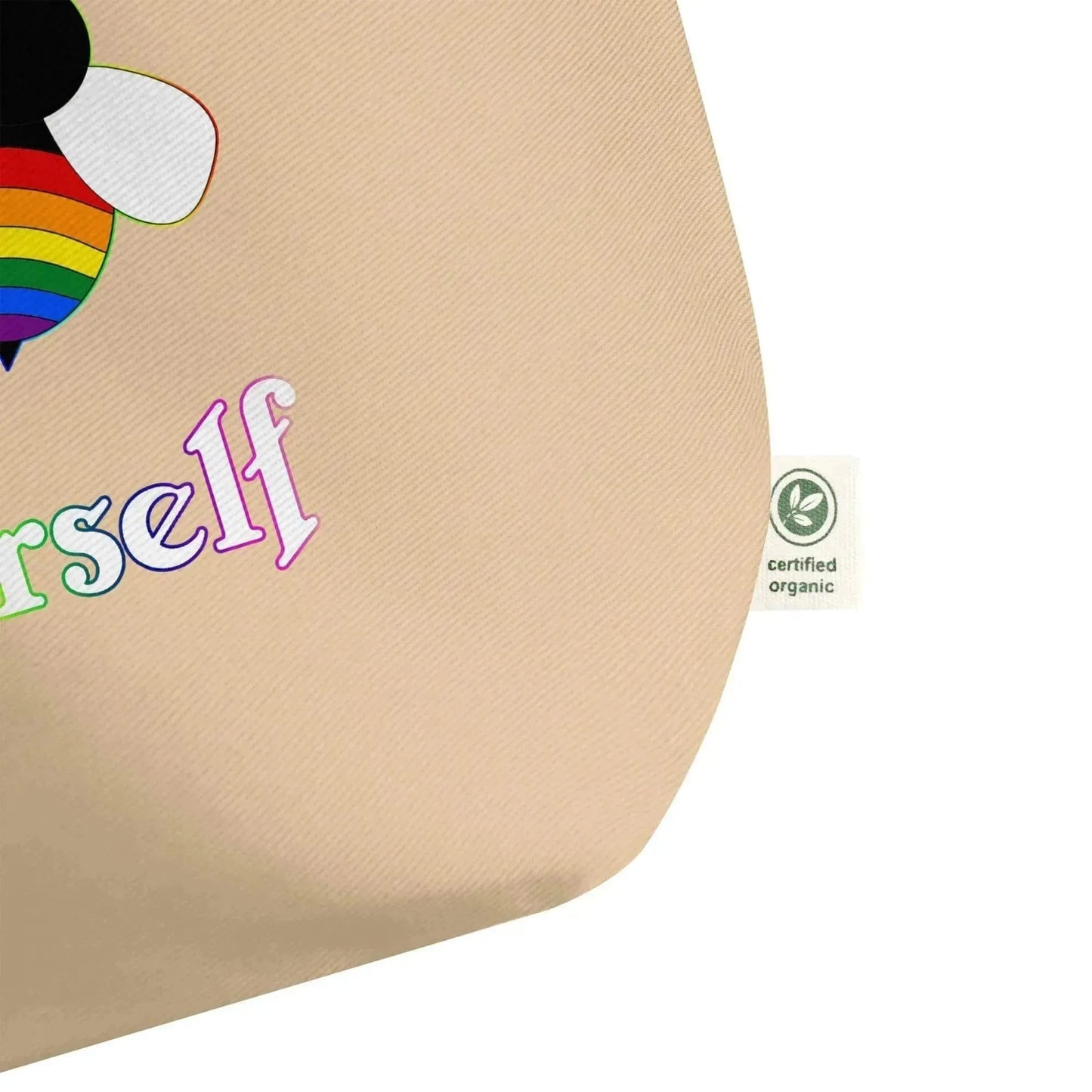 Bee Yourself Be Pridge LGBT Large organic tote bag - Vkamian