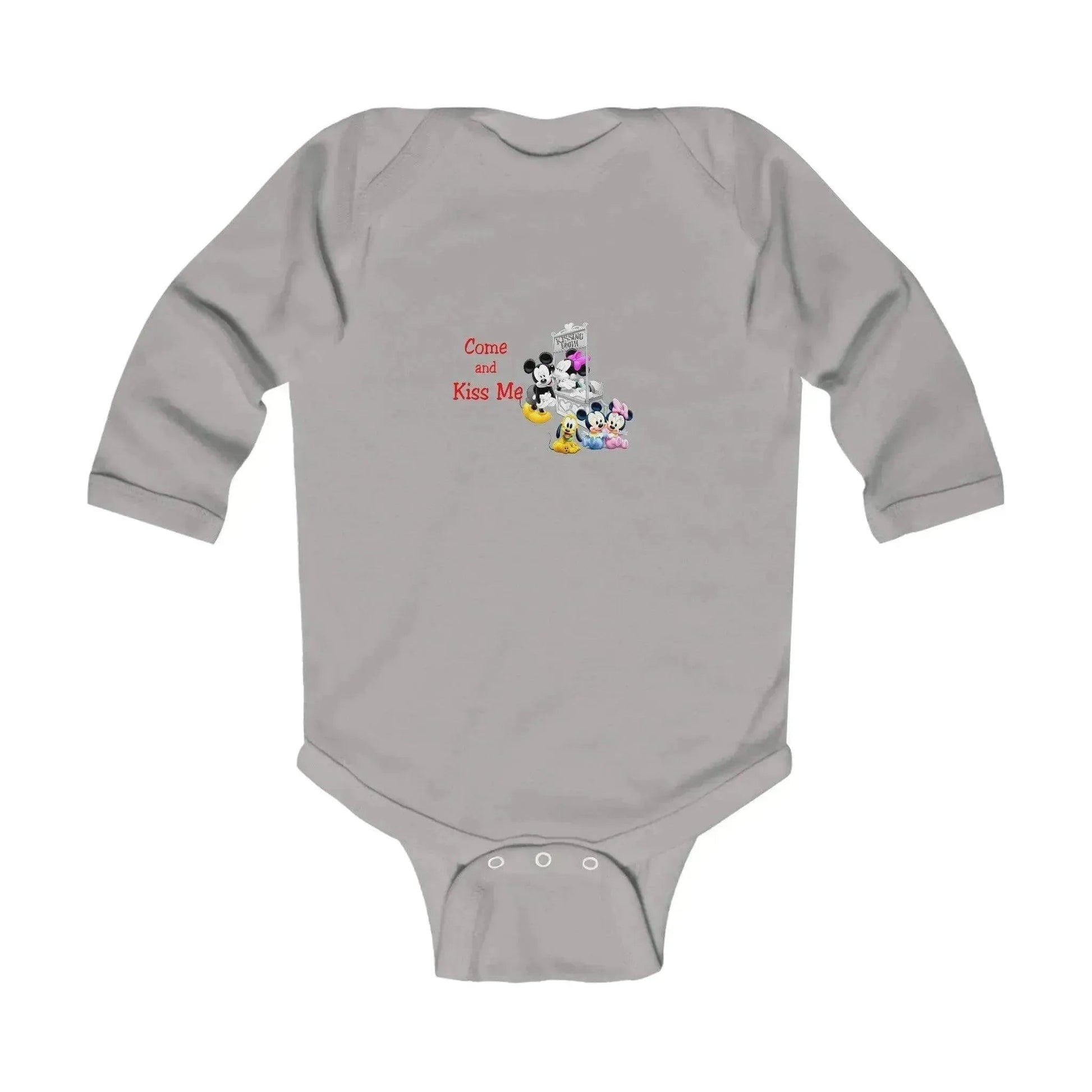 Black and White Mickey Minnie Mouse Baby Onesie