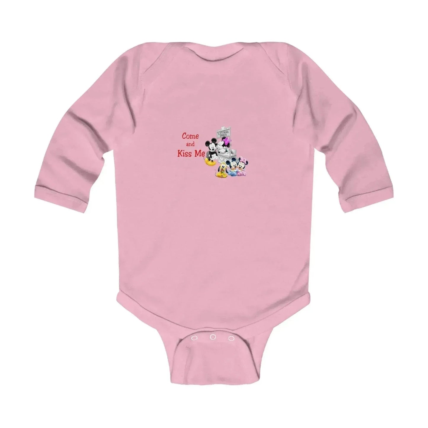 Black and White Mickey Minnie Mouse Baby Onesie