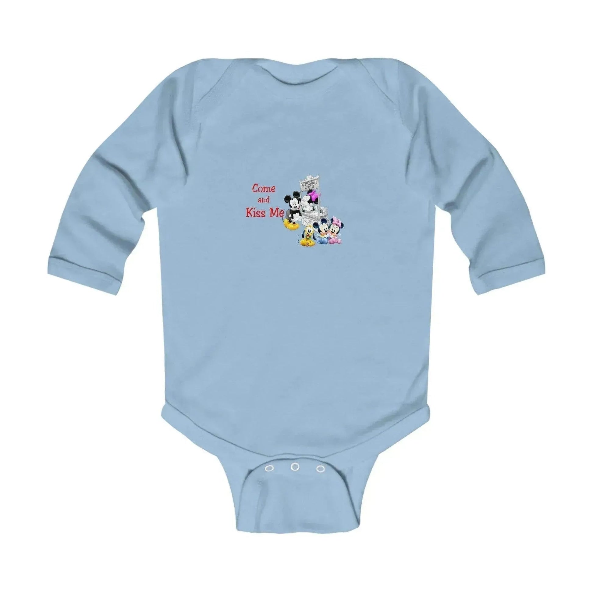 Black and White Mickey Minnie Mouse Baby Onesie