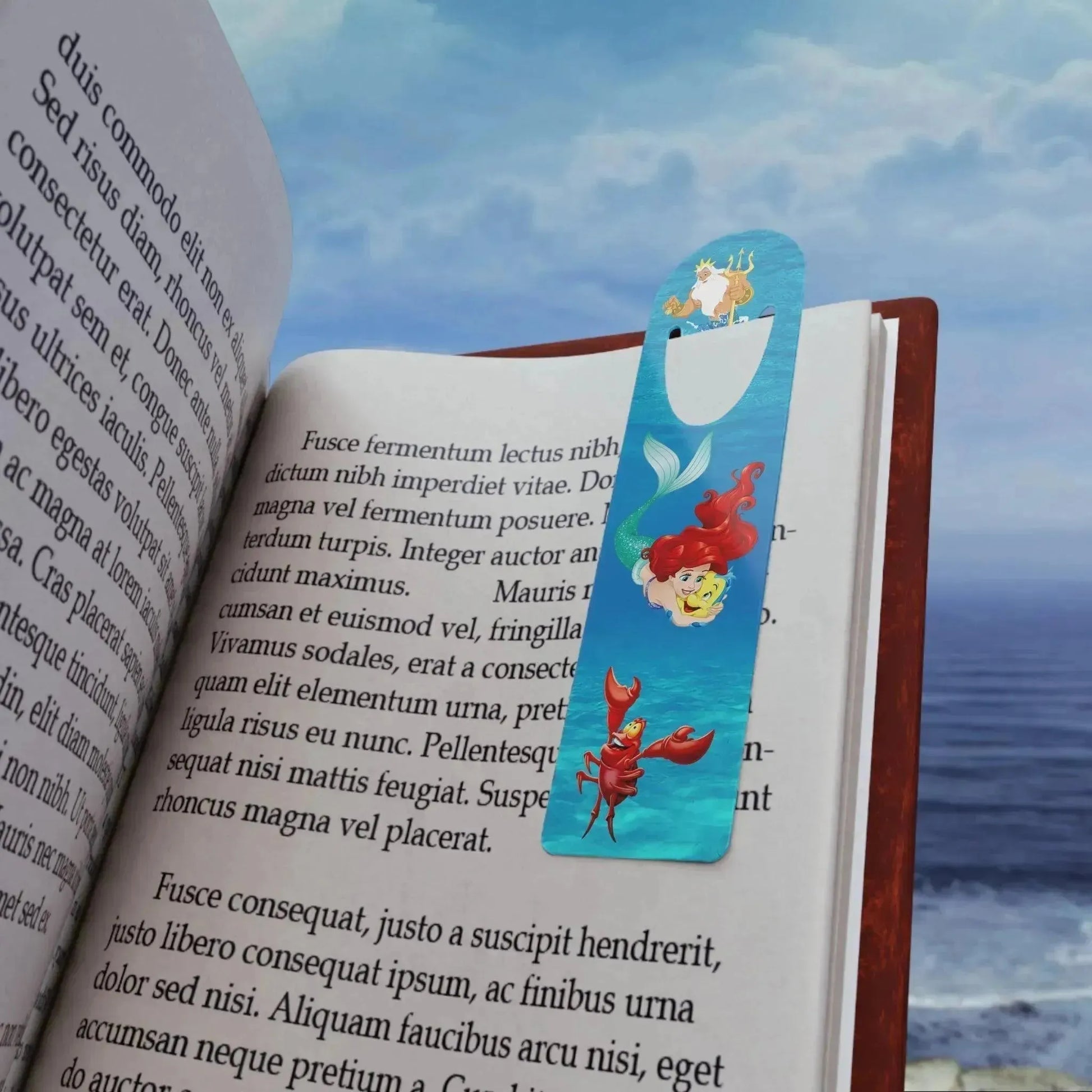 Blue Mermaid Princess Reader Bookmark - Vkamian