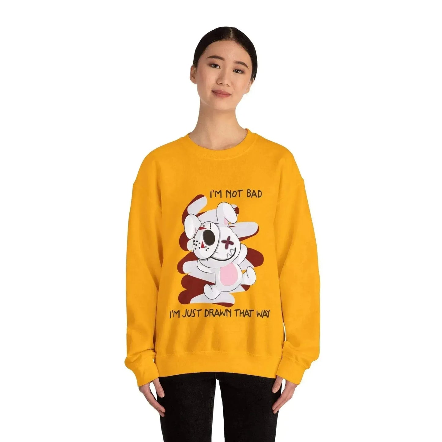 Bunny Bad Steal Your Heart Unisex Heavy Blend™ Crewneck Sweatshirt - Vkamian