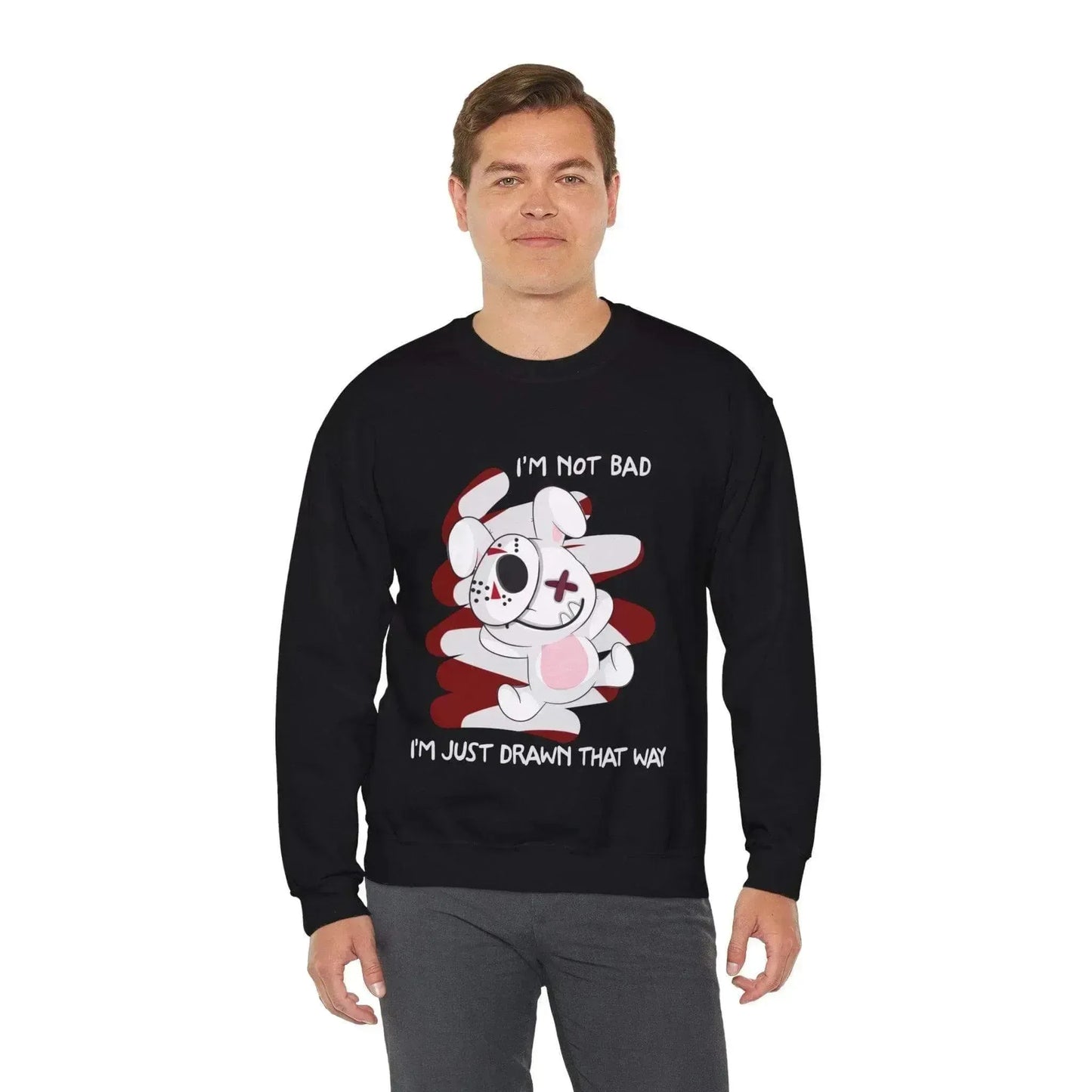 Bunny Bad Steal Your Heart Unisex Heavy Blend™ Crewneck Sweatshirt - Vkamian