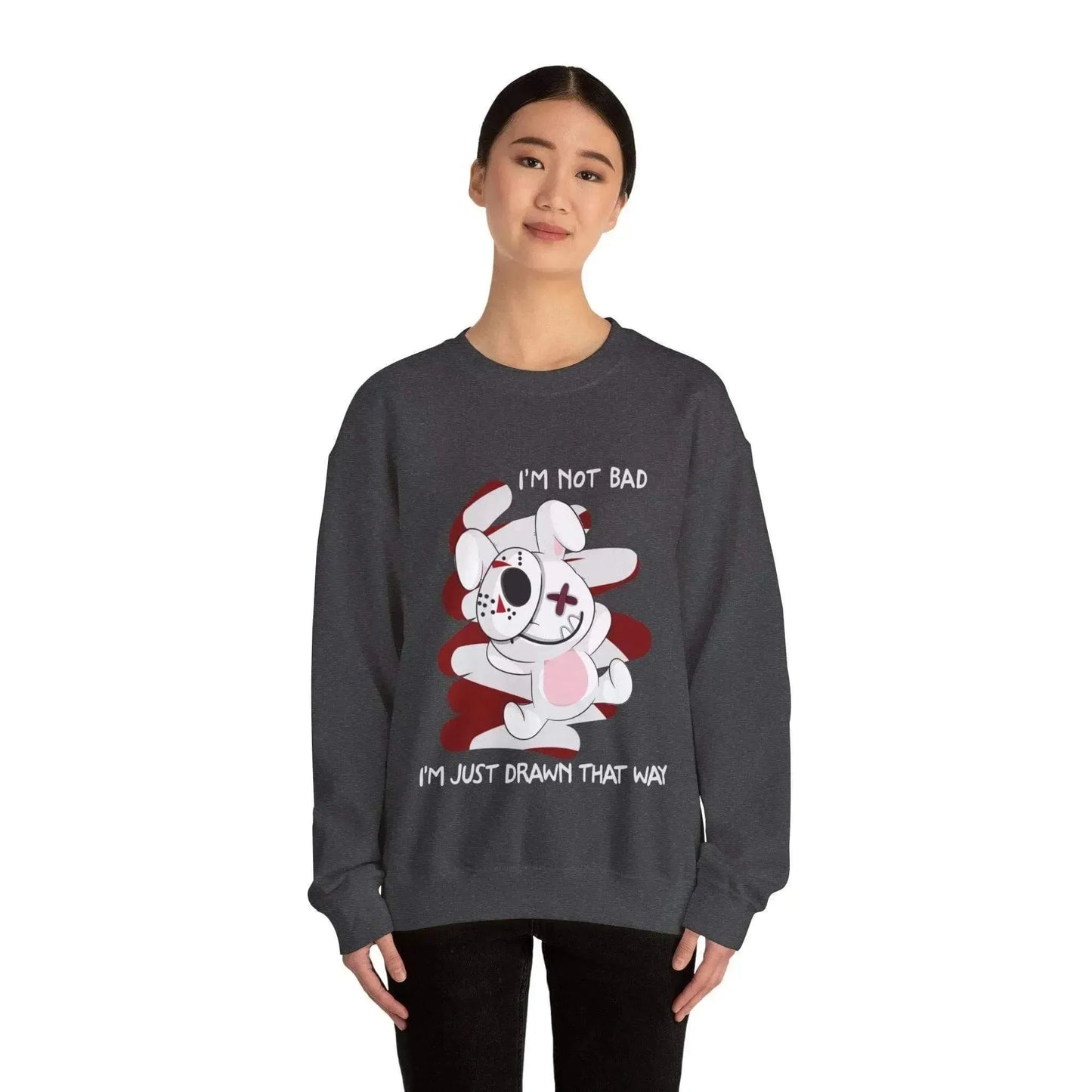 Bunny Bad Steal Your Heart Unisex Heavy Blend™ Crewneck Sweatshirt - Vkamian