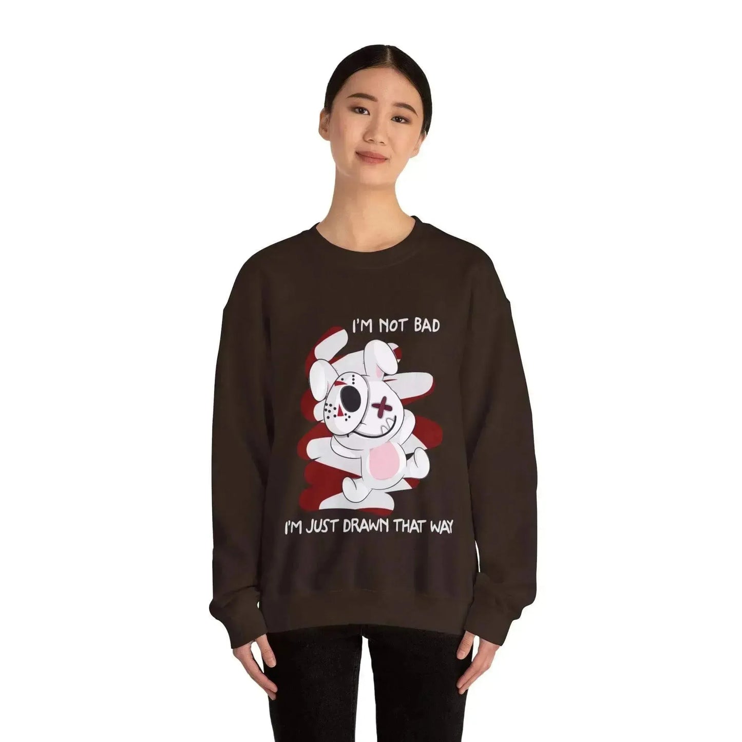 Bunny Bad Steal Your Heart Unisex Heavy Blend™ Crewneck Sweatshirt - Vkamian