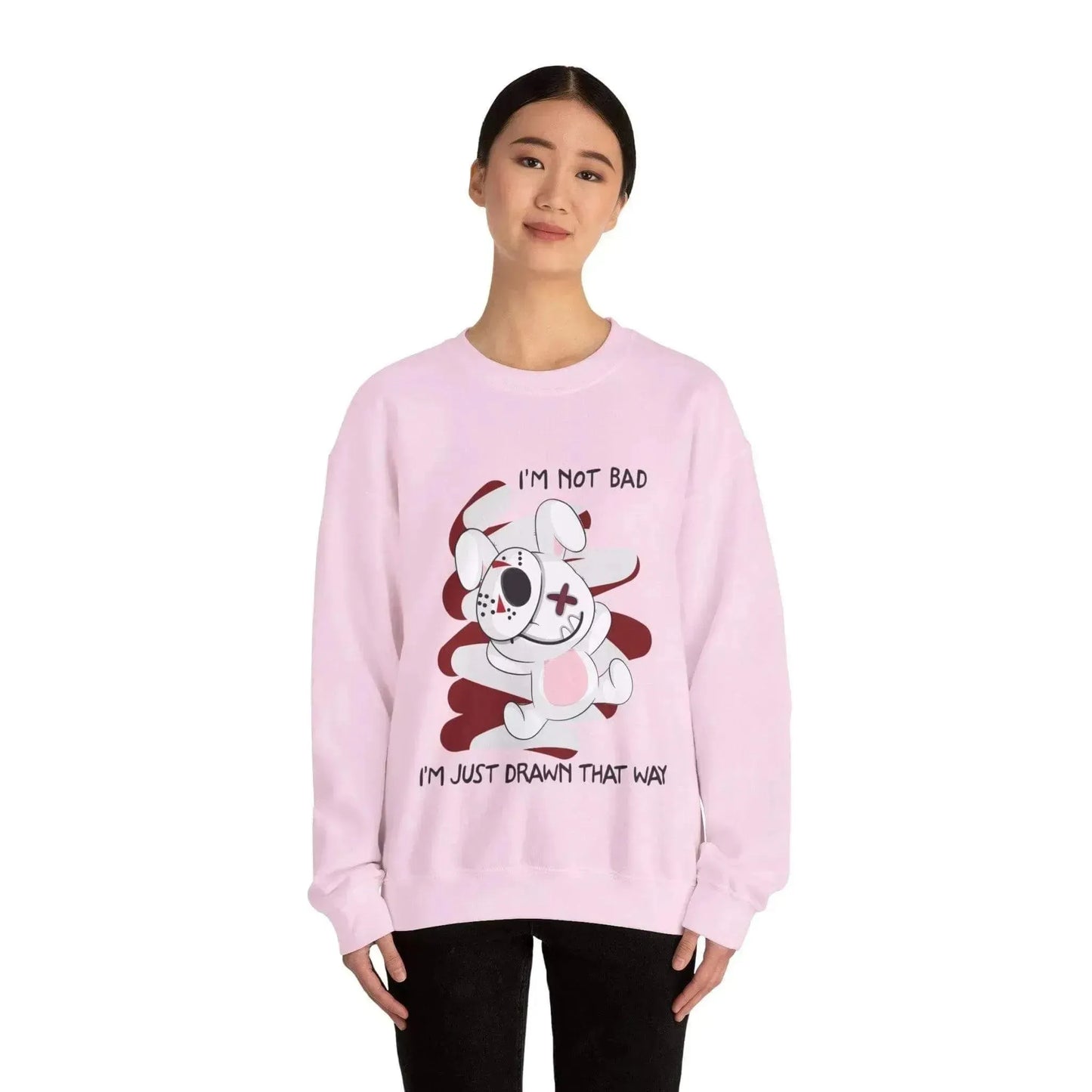 Bunny Bad Steal Your Heart Unisex Heavy Blend™ Crewneck Sweatshirt - Vkamian