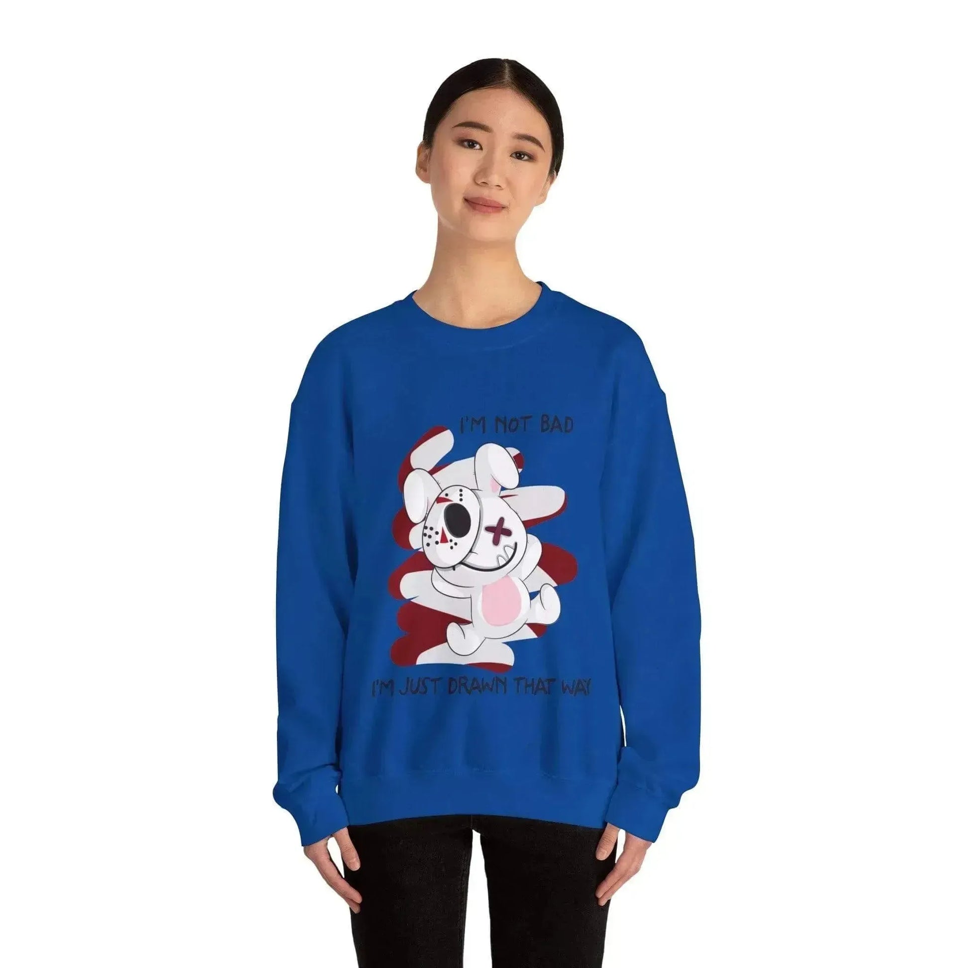 Bunny Bad Steal Your Heart Unisex Heavy Blend™ Crewneck Sweatshirt - Vkamian