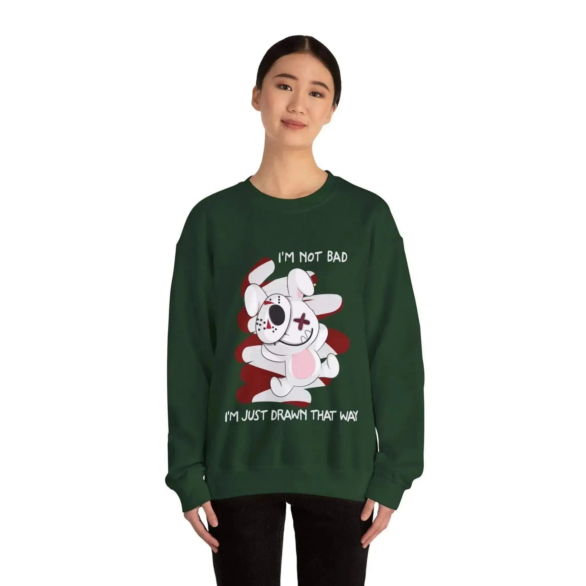 Bunny Bad Steal Your Heart Unisex Heavy Blend™ Crewneck Sweatshirt - Vkamian