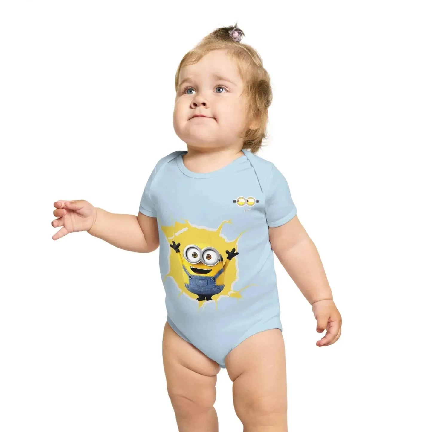 Cheeky Minion Short Sleeve Baby Bodysuit - Vkamian