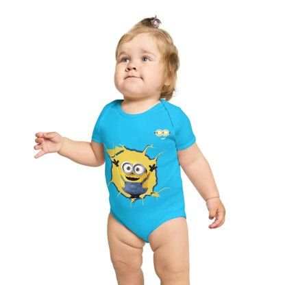 Cheeky Minion Short Sleeve Baby Bodysuit - Vkamian