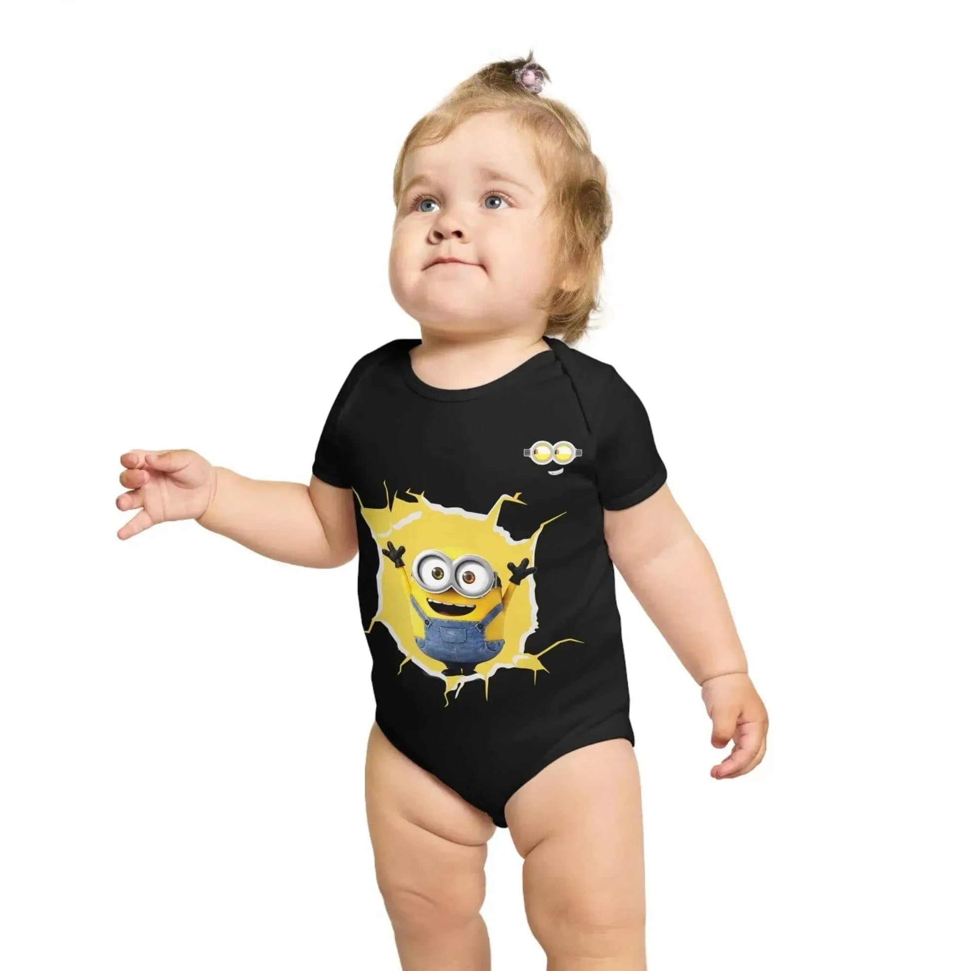 Cheeky Minion Short Sleeve Baby Bodysuit - Vkamian