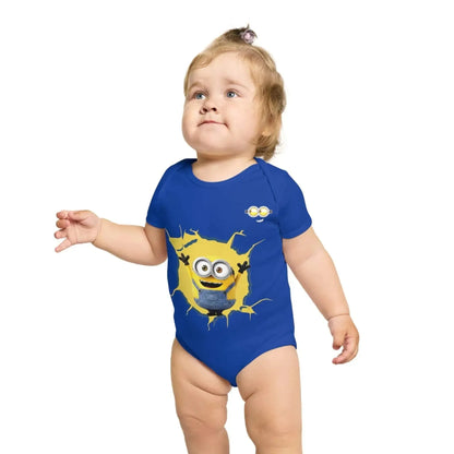 Cheeky Minion Short Sleeve Baby Bodysuit - Vkamian