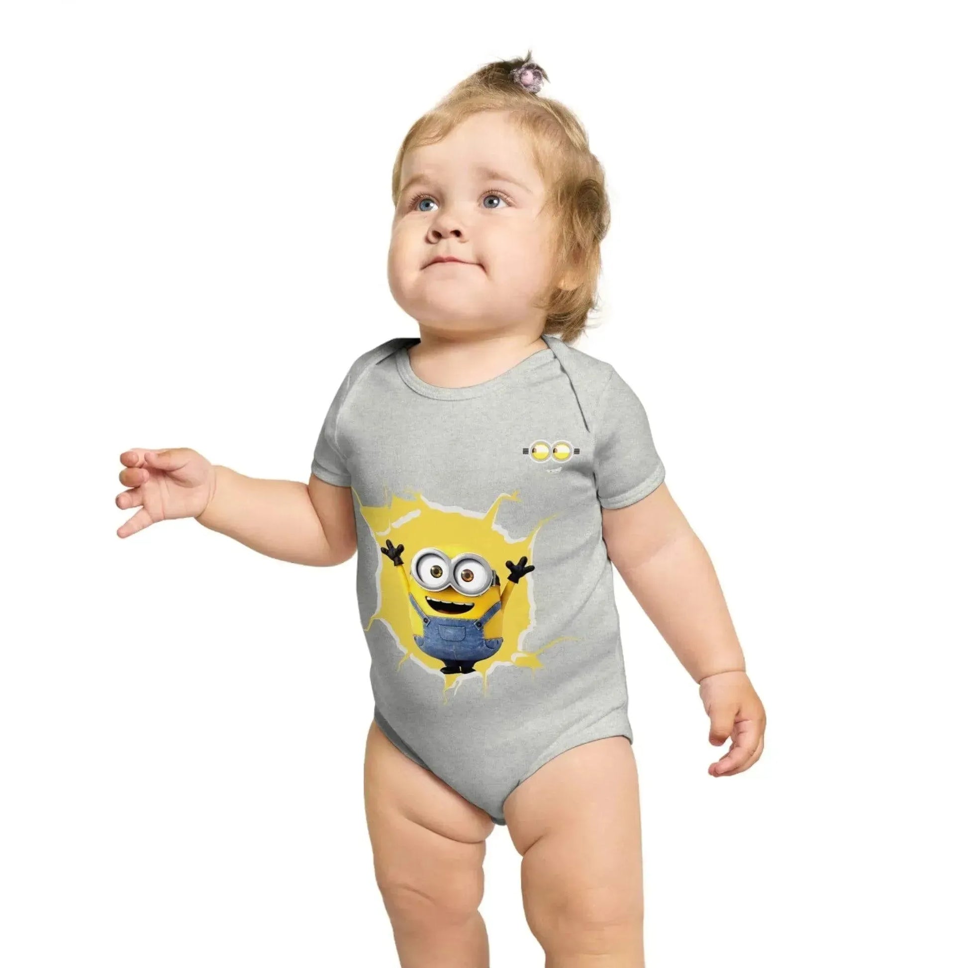 Cheeky Minion Short Sleeve Baby Bodysuit - Vkamian