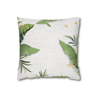 Classic Tropical Jungle Square Poly Canvas Pillowcase - Vkamian