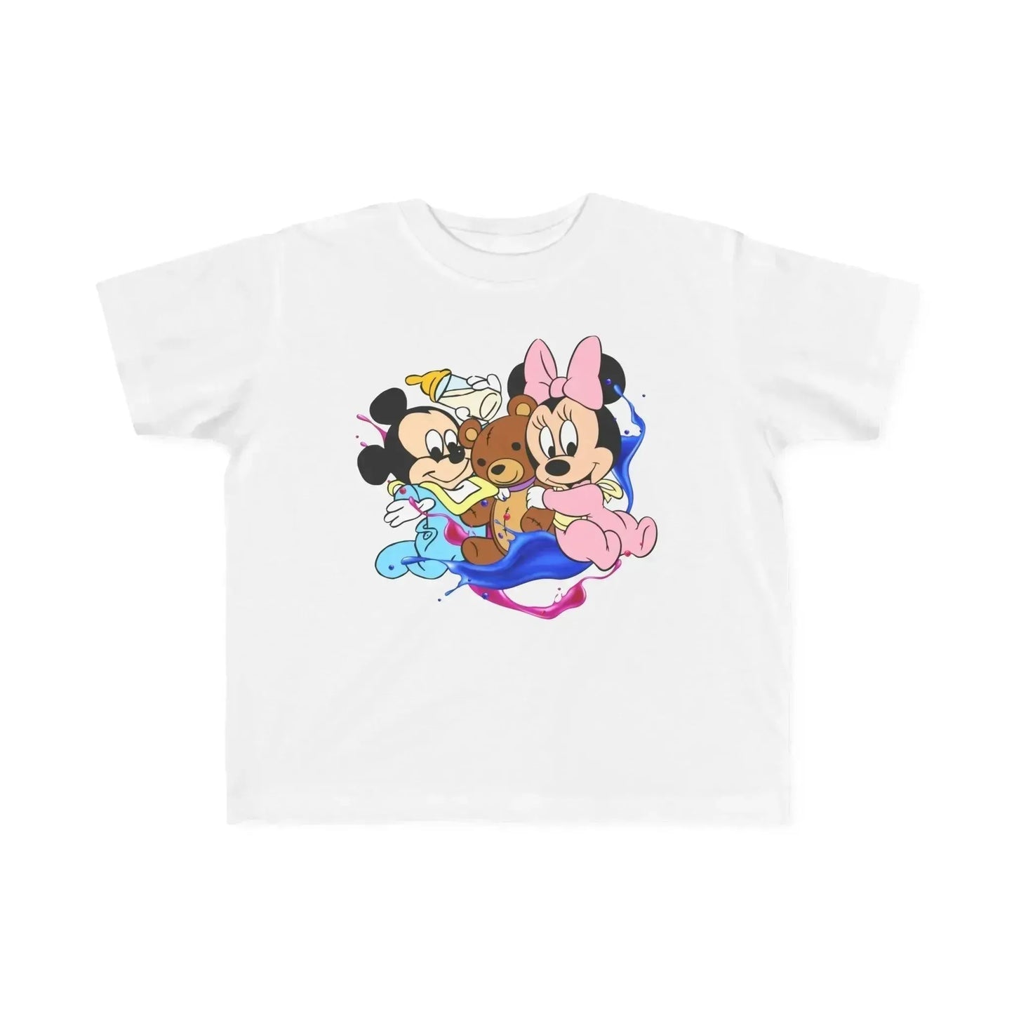 Colorful Mickey Minnie Baby Toddler's Fine Jersey Tee - Vkamian