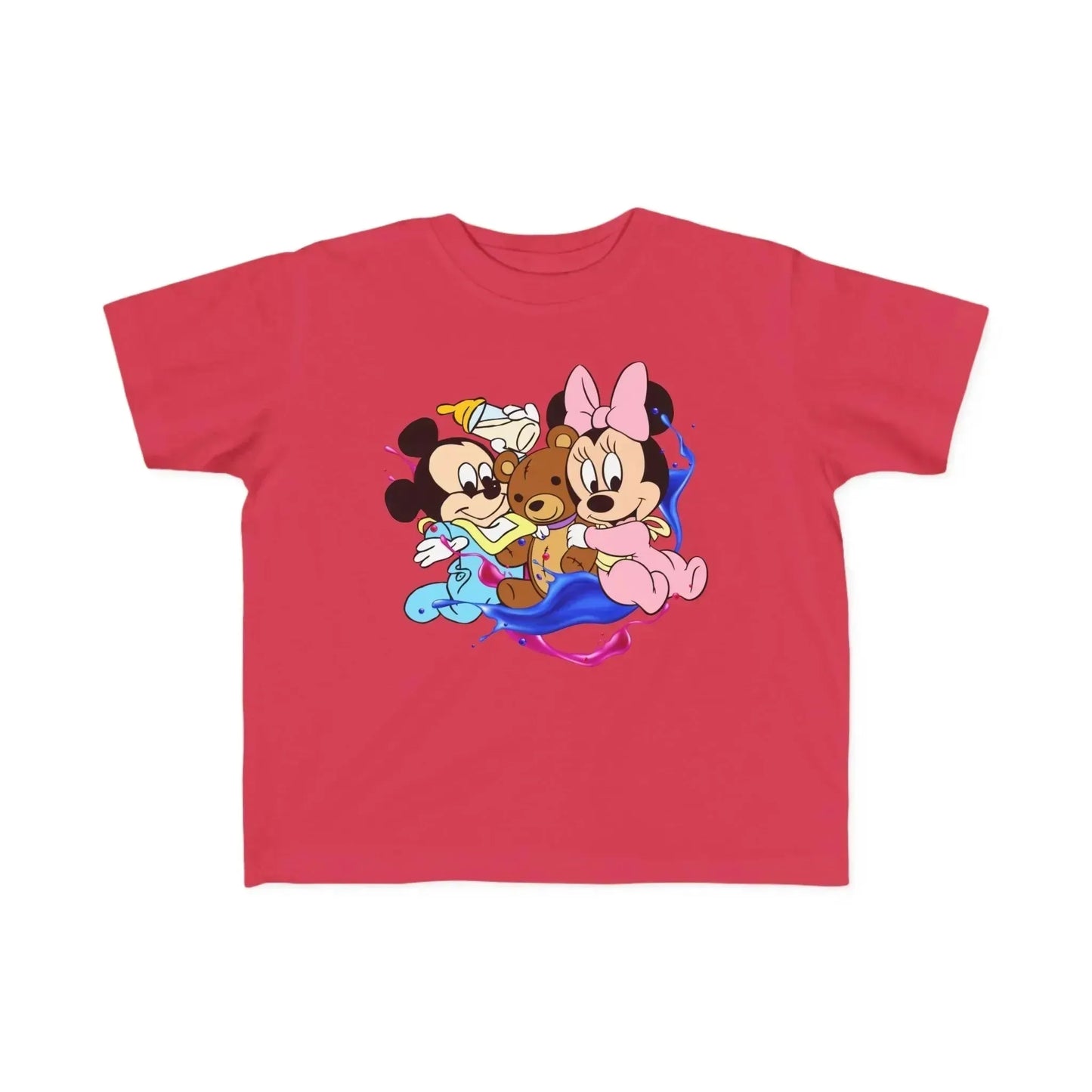 Colorful Mickey Minnie Baby Toddler's Fine Jersey Tee - Vkamian