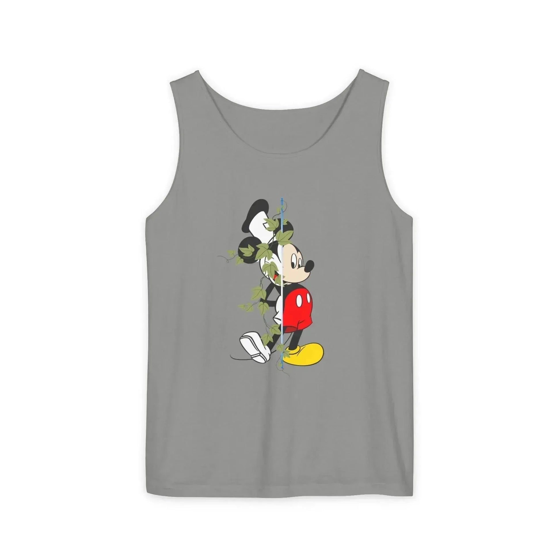 Cool Half Face Mickey Mouse Unisex Garment-Dyed Tank Top - Vkamian