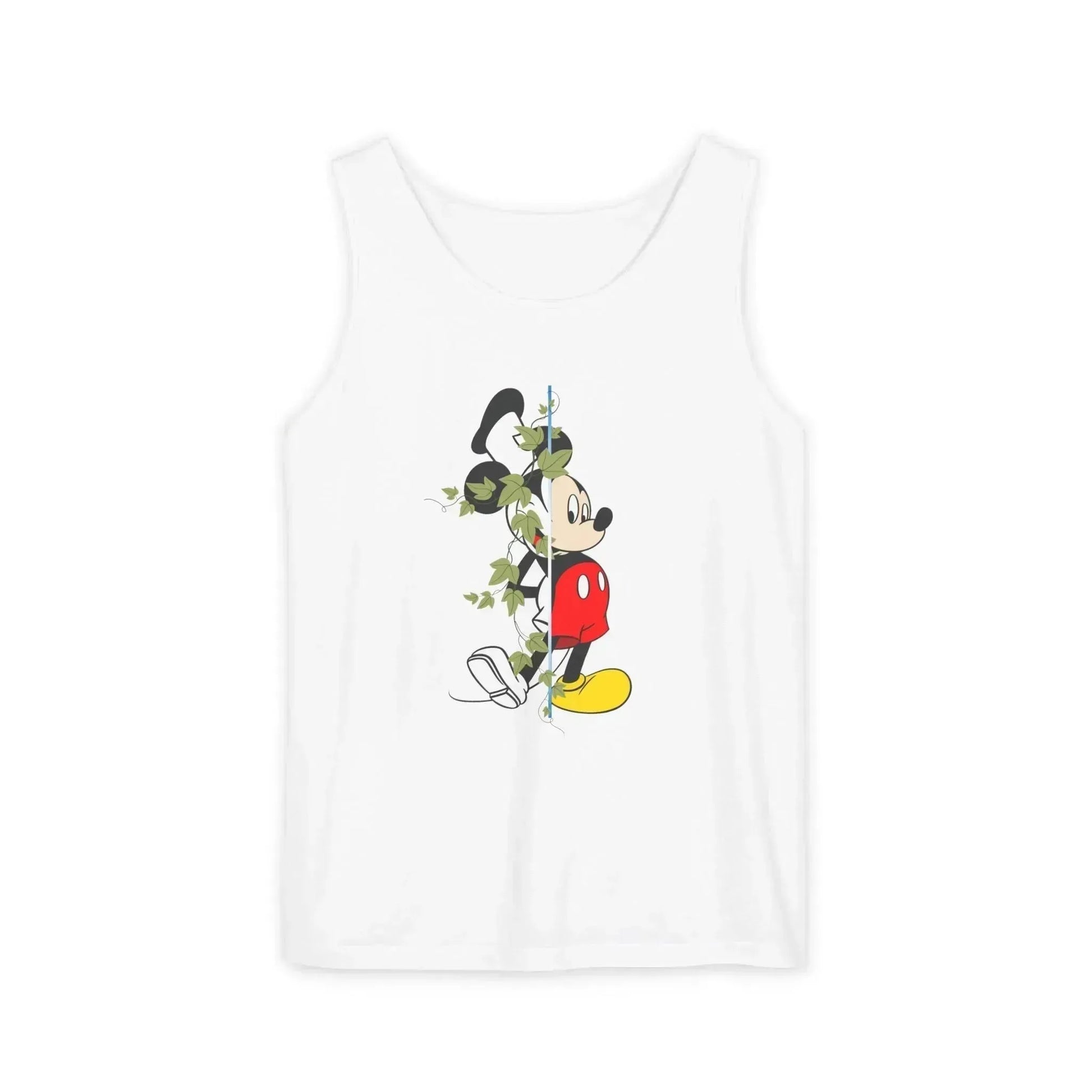 Cool Half Face Mickey Mouse Unisex Garment-Dyed Tank Top - Vkamian