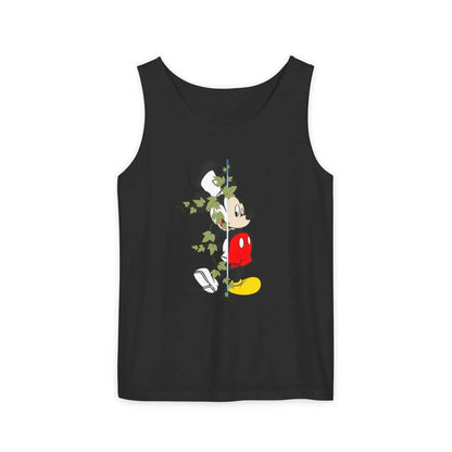 Cool Half Face Mickey Mouse Unisex Garment-Dyed Tank Top - Vkamian