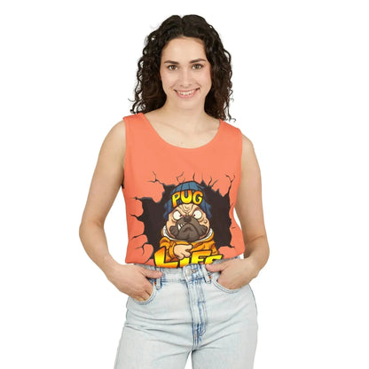 Cool Pug Life Unisex Garment-Dyed Tank Top - Vkamian