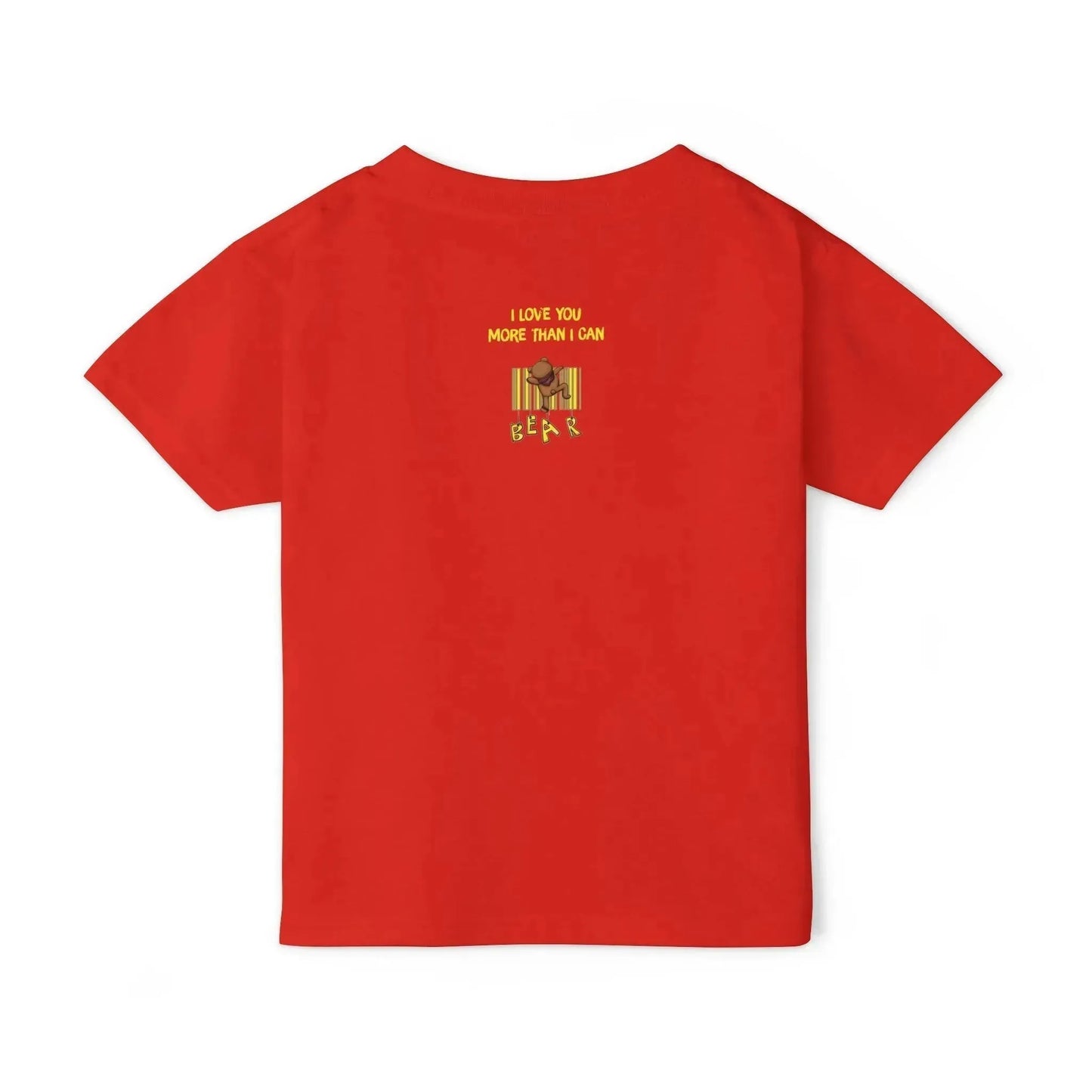 Cute Bear Heavy Cotton T-Shirt for Kids - Vkamian