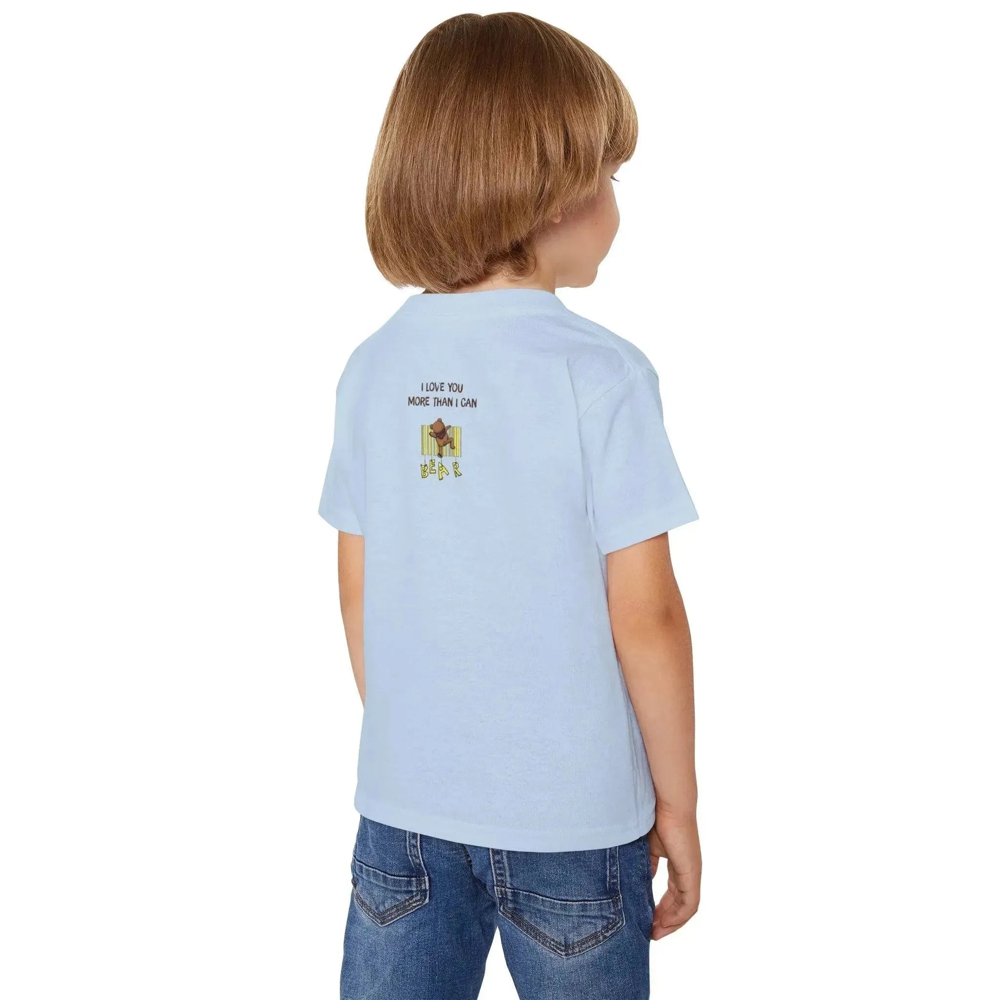 Cute Bear Heavy Cotton T-Shirt for Kids - Vkamian