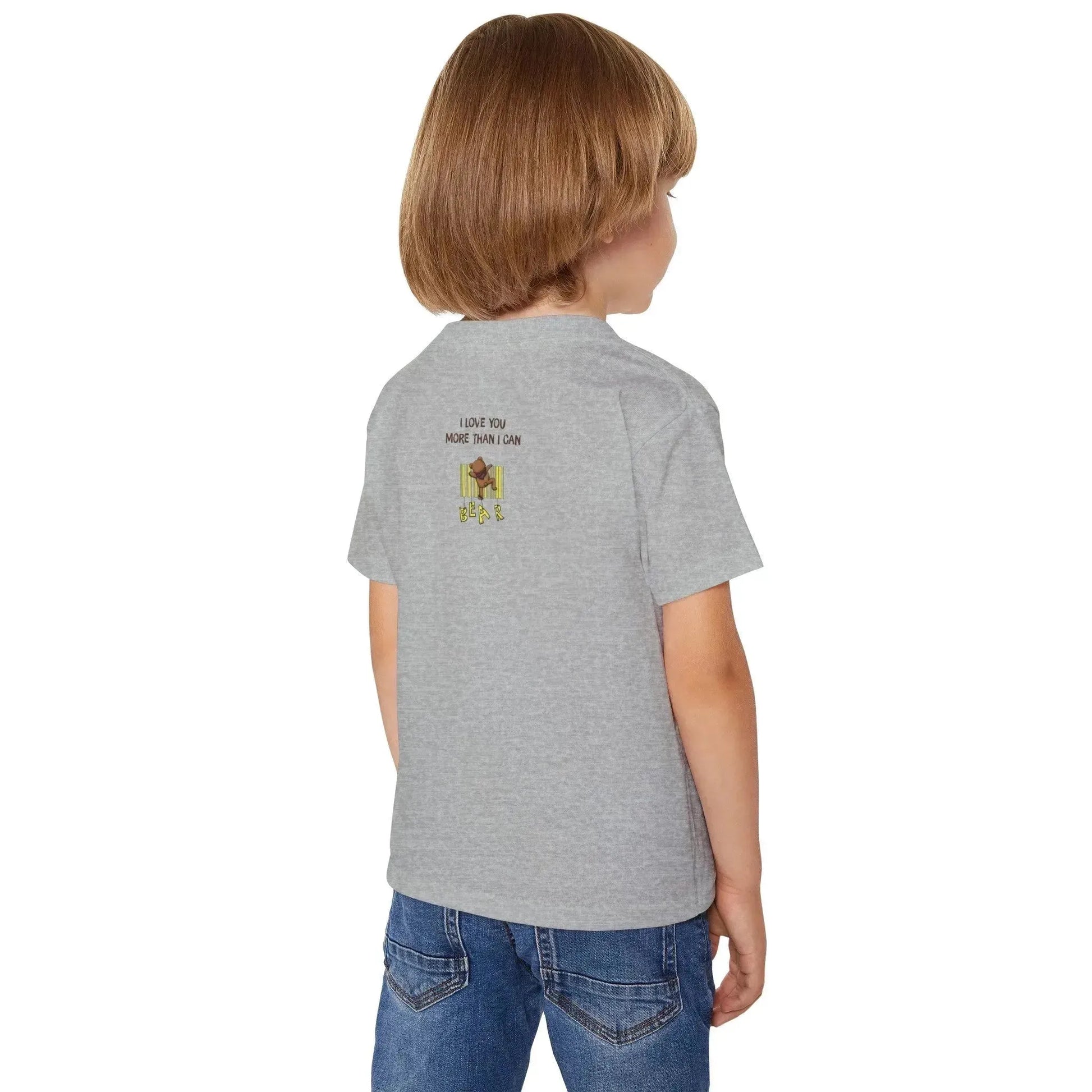 Cute Bear Heavy Cotton T-Shirt for Kids - Vkamian