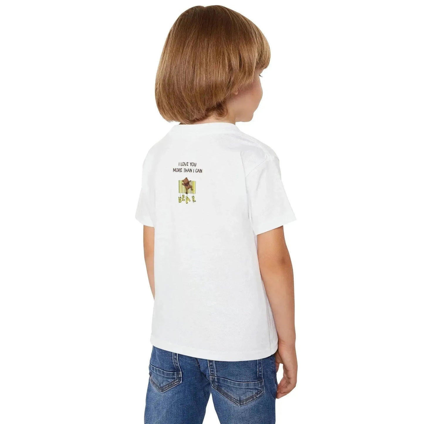 Cute Bear Heavy Cotton T-Shirt for Kids - Vkamian