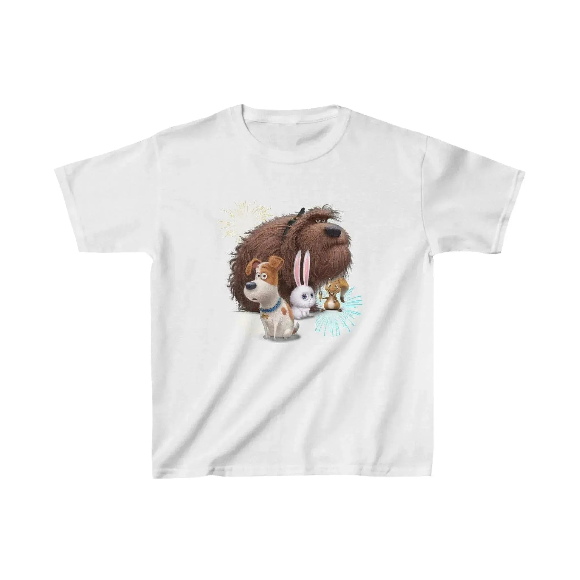 Cute Pets Cartoon Kids Heavy Cotton™ Tee - Vkamian