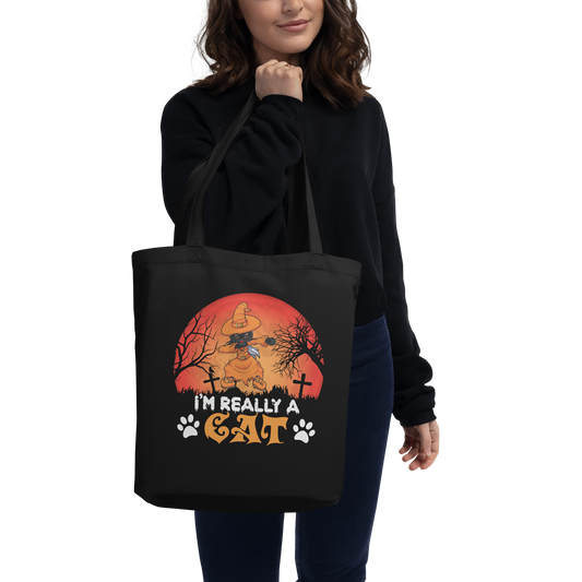 Amazing Human Cat Eco Tote Bag | Shopping Bag