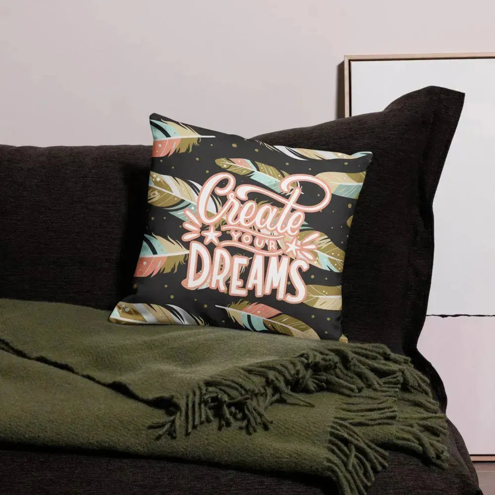 Follow Your Dreams Spun Polyester Square Pillow - Vkamian