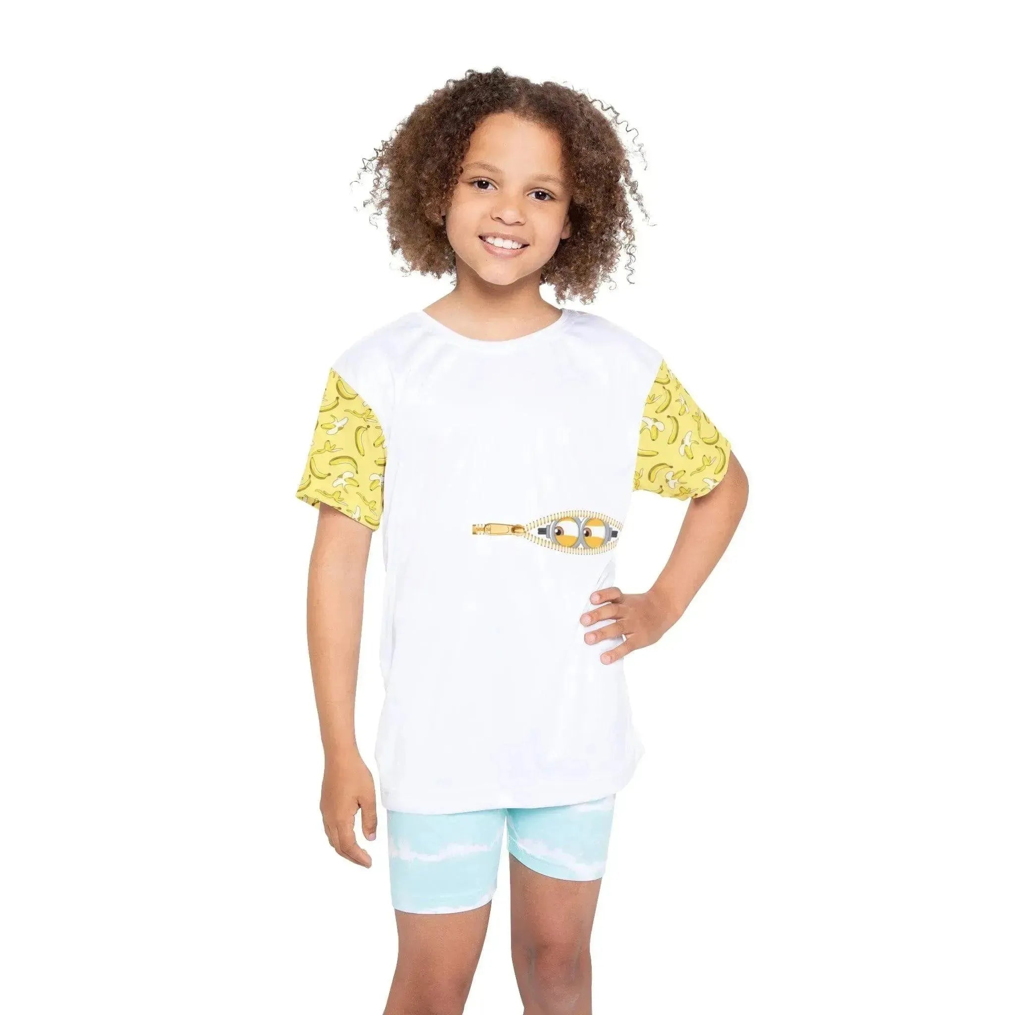 Funny Banana Minion Kids Sports Jersey Vkamian