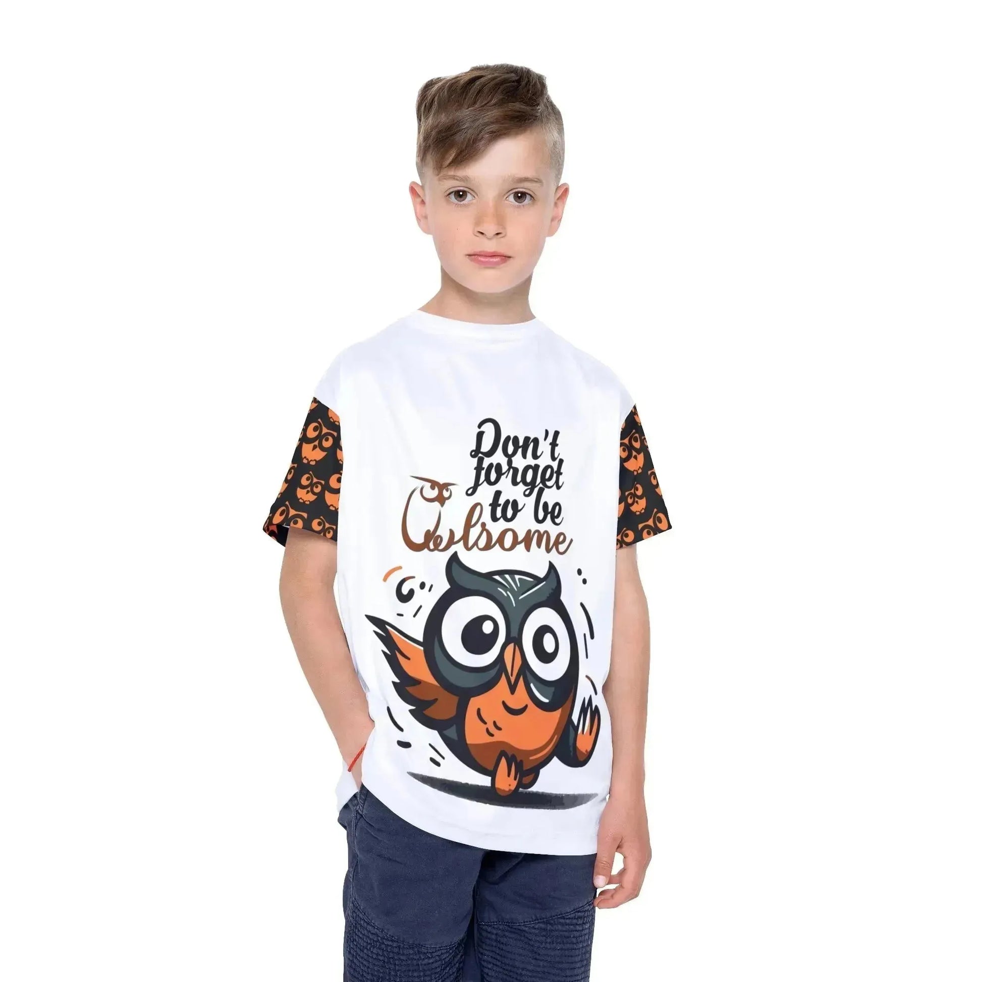 Funny Be Owlsome Kids Sports Jersey (AOP) - Vkamian