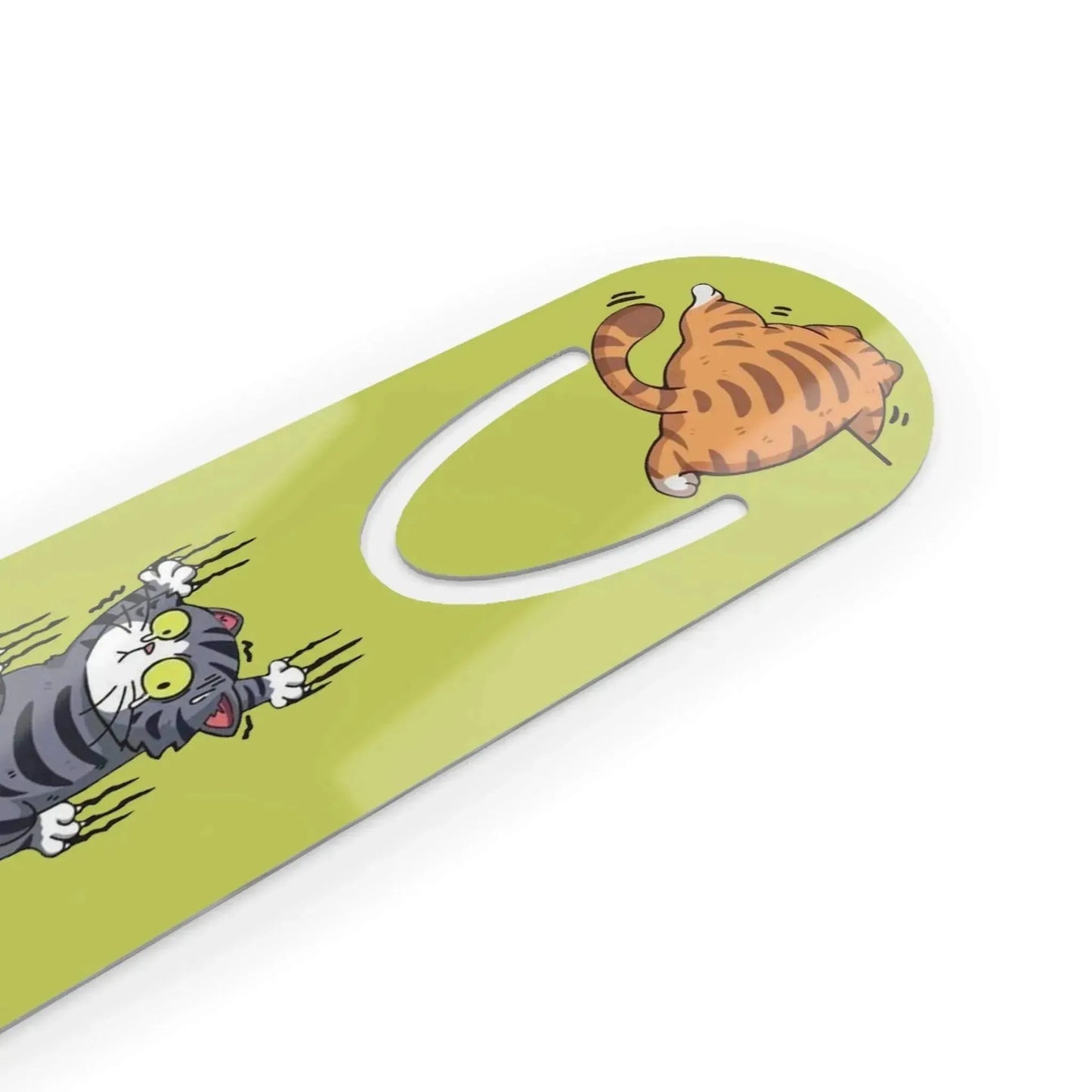 Funny Climbing Cat Aluminum Bookmark - Vkamian