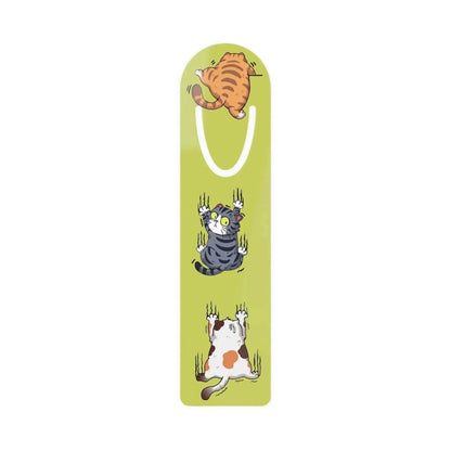 Funny Climbing Cat Aluminum Bookmark - Vkamian