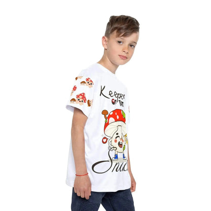 Funny Mushroom Snack Kids Sports Jersey (AOP) - Vkamian