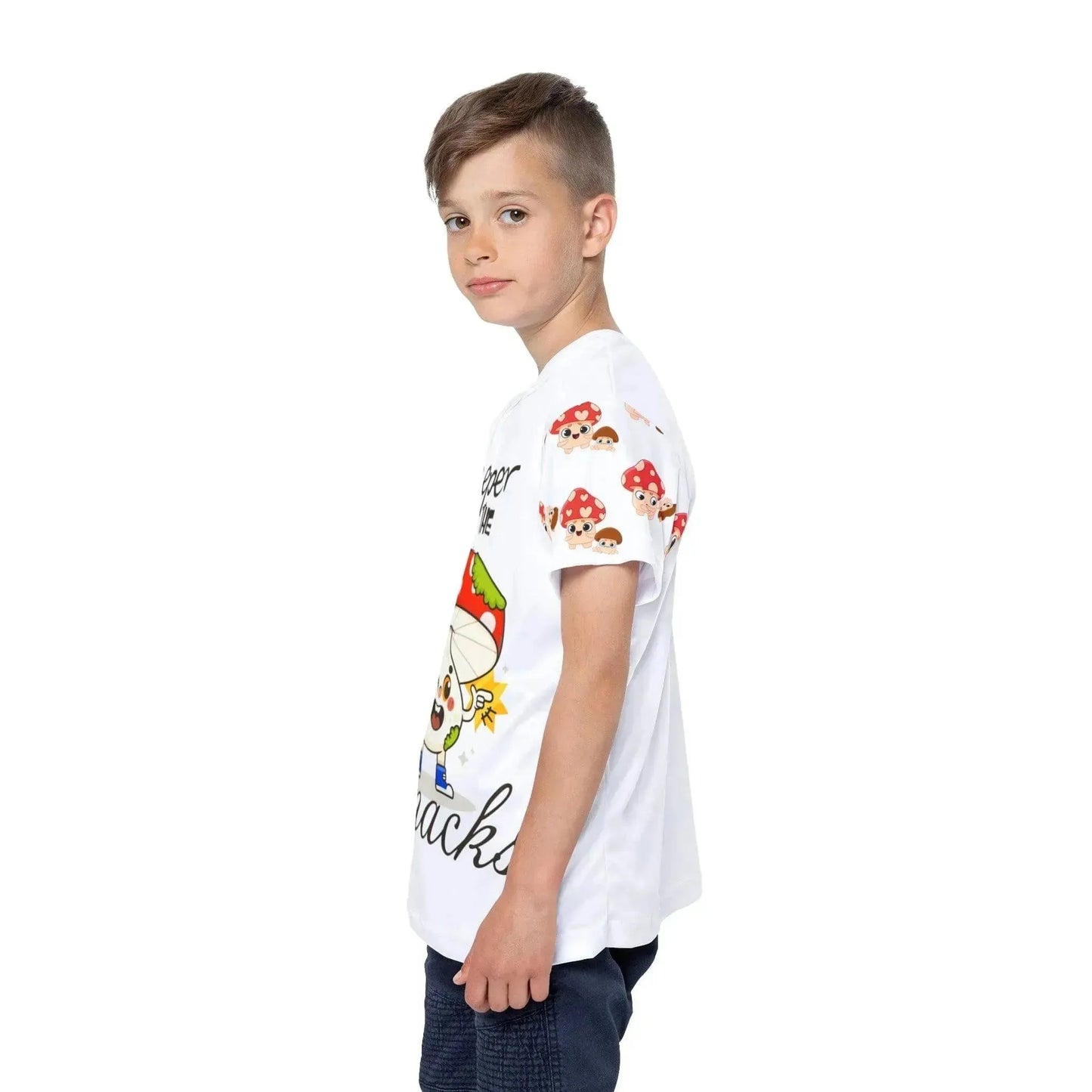 Funny Mushroom Snack Kids Sports Jersey (AOP) - Vkamian