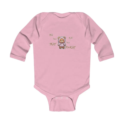 Hold Me Tight And Kiss Me Tonight Bear Infant Long Sleeve Bodysuit - Vkamian