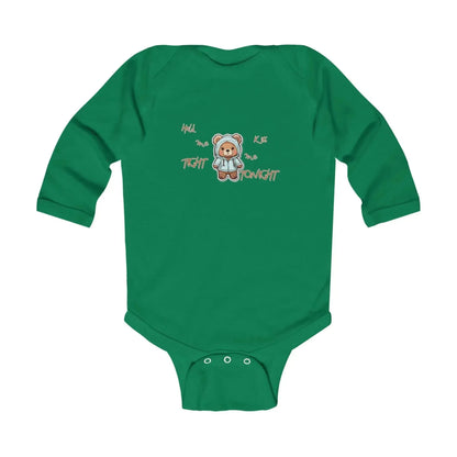 Hold Me Tight And Kiss Me Tonight Bear Infant Long Sleeve Bodysuit - Vkamian