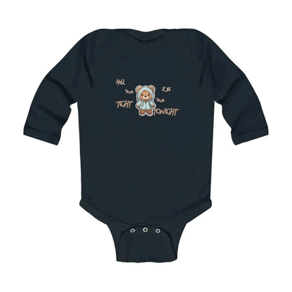 Hold Me Tight And Kiss Me Tonight Bear Infant Long Sleeve Bodysuit - Vkamian